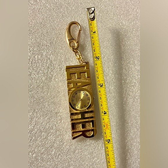 NWOT 2D TEACHER Quartz Watch w/ Second Hand Keychain great Gift! Y2K - Picture 2 of 4